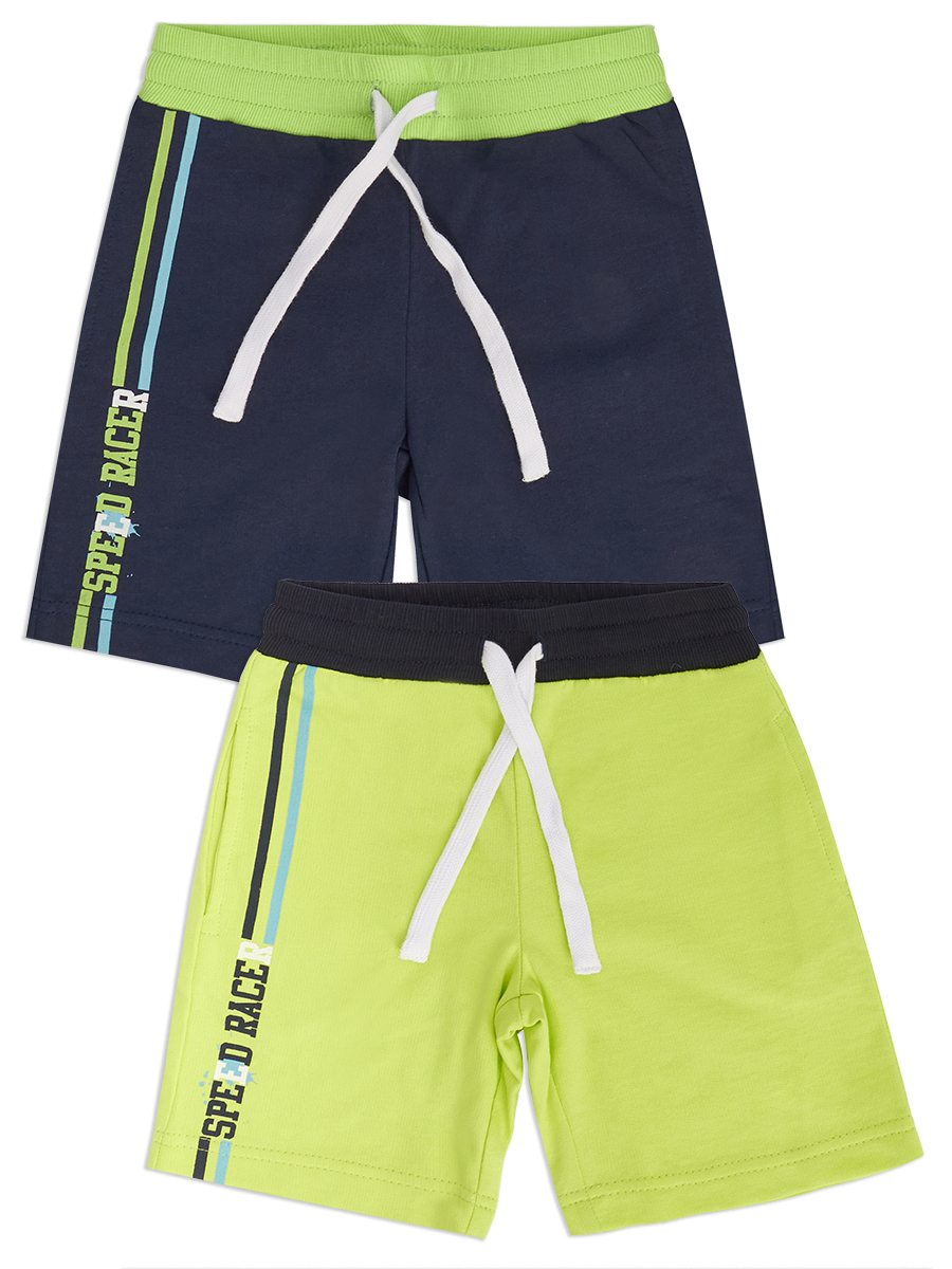 Шорты для мальчика Me&We KB121-T744-412 Салатовый/Синий-110