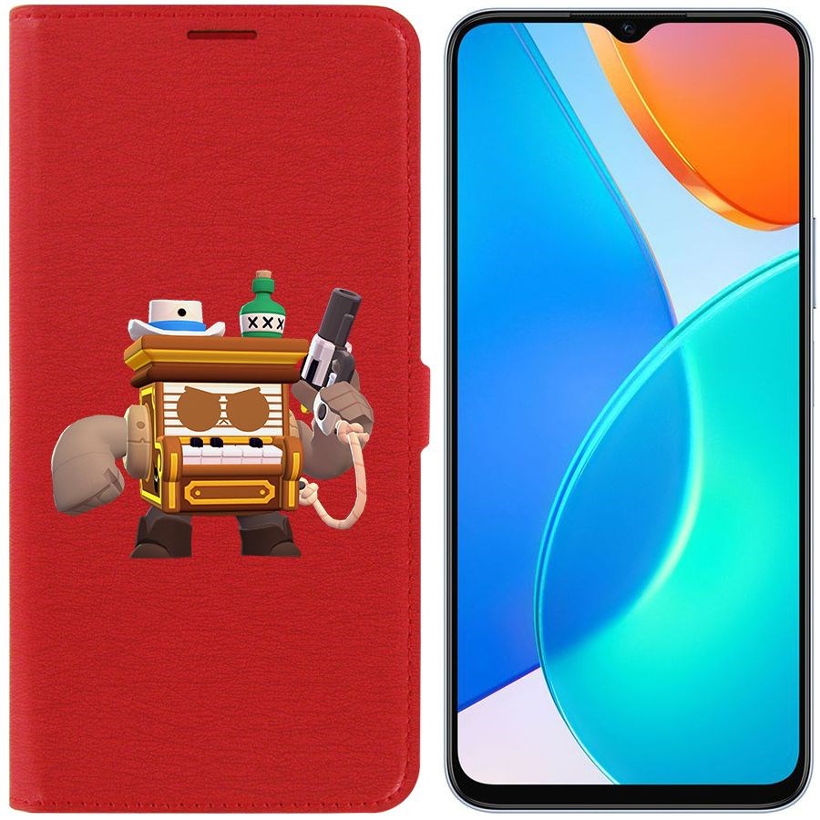 

Чехол-книжка Eco Book для Honor X6 Brawl Stars-8-БИТ из салуна