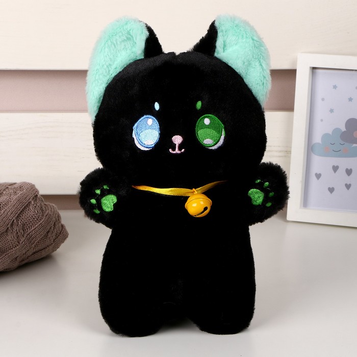 

Мягкая игрушка Кот, 23 см, цвет черный