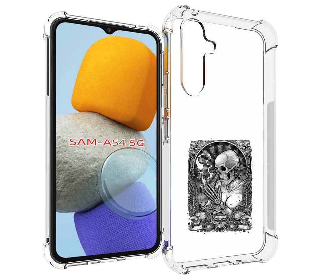 

Чехол MyPads девушка скелет для Samsung Galaxy A54, Tocco