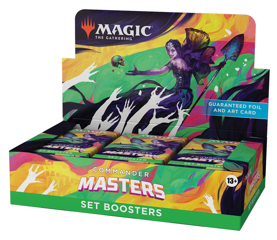 Дисплей сет-бустеров Magic издания Commander Masters на английском языке