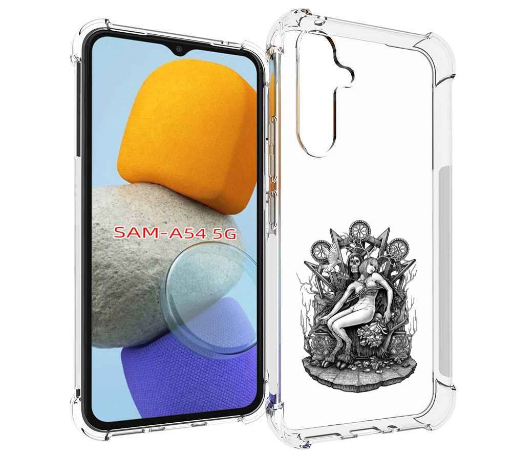 

Чехол MyPads девушка на троне для Samsung Galaxy A54, Tocco