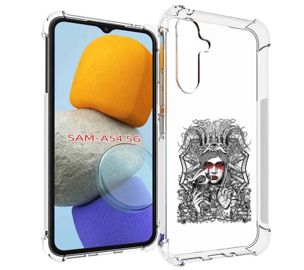 

Чехол MyPads грусная девушка для Samsung Galaxy A54, Tocco