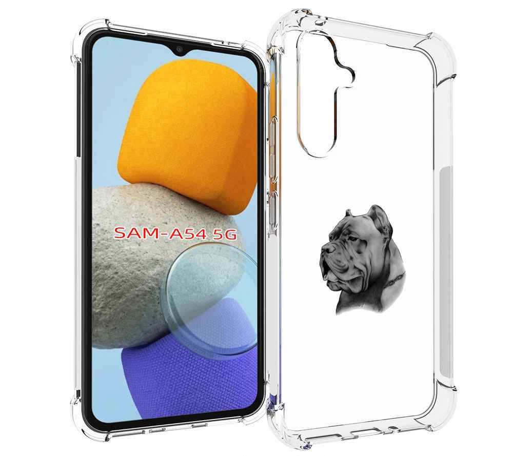 

Чехол MyPads грозный бульдог для Samsung Galaxy A54, Tocco