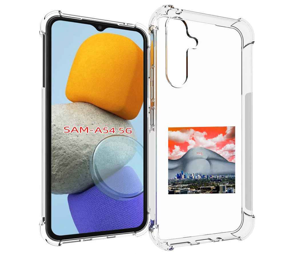 

Чехол MyPads город с девушкой на фоне для Samsung Galaxy A54, Tocco