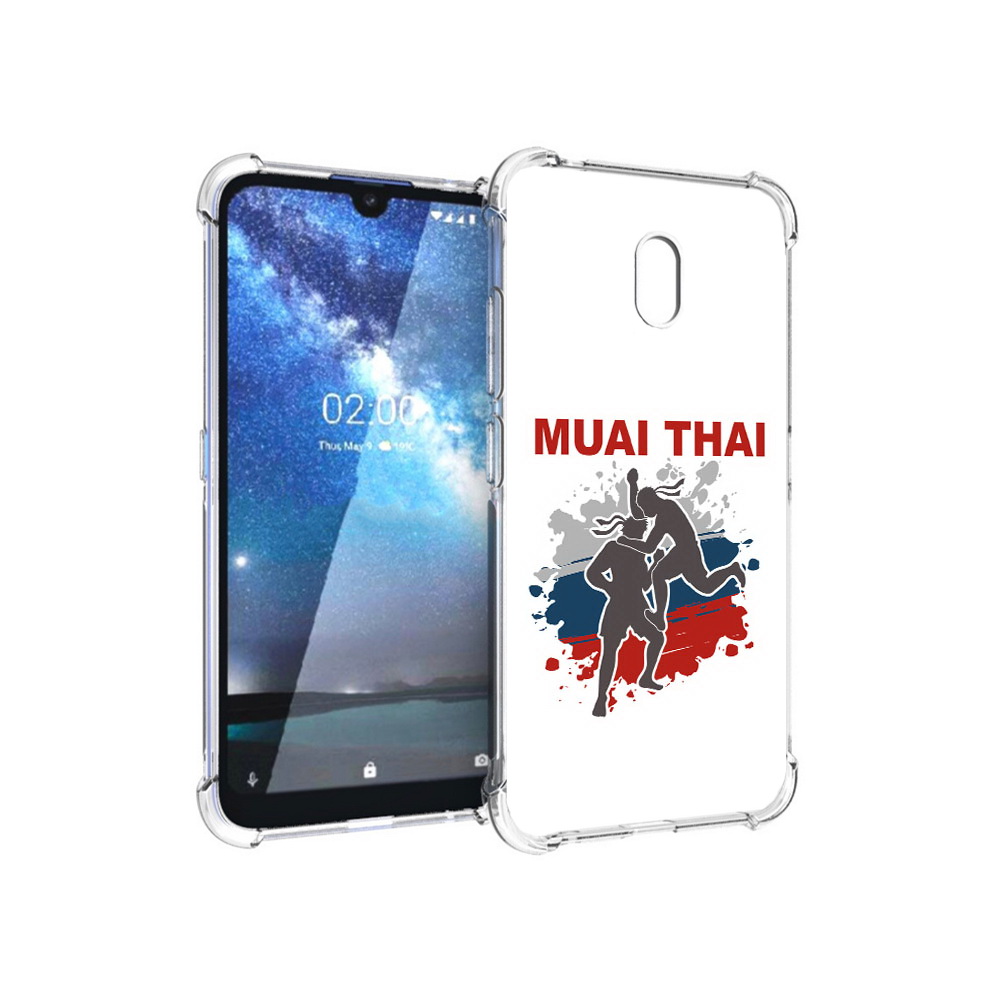 

Чехол MyPads Tocco для Nokia 2.2 Муайтай (PT134721.103.123), Прозрачный, Tocco