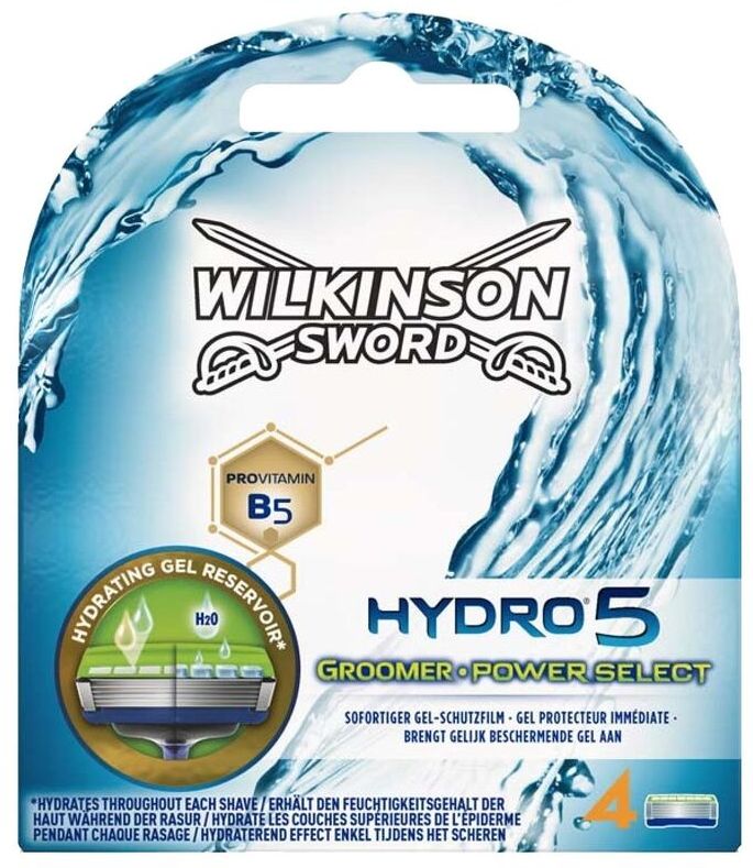 Сменные кассеты для бритвы Wilkinson Sword Hydro5 Groomer Power Select 4 шт сменные лезвия wilkinson sword сontact plus