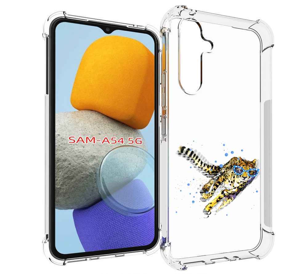 

Чехол MyPads гепард в очках для Samsung Galaxy A54, Tocco