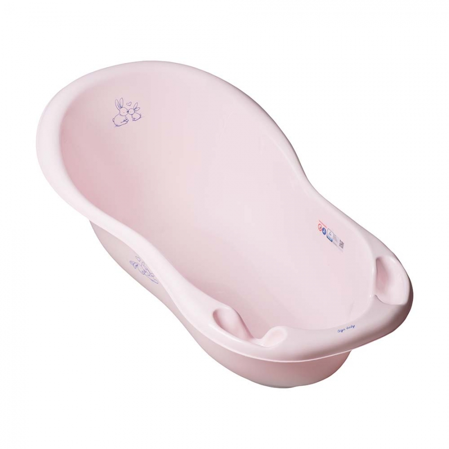 Детская ванночка Tega Baby Little Bunnies розовый, 102 см tega baby кресло в ванну лесная сказка антискользящее