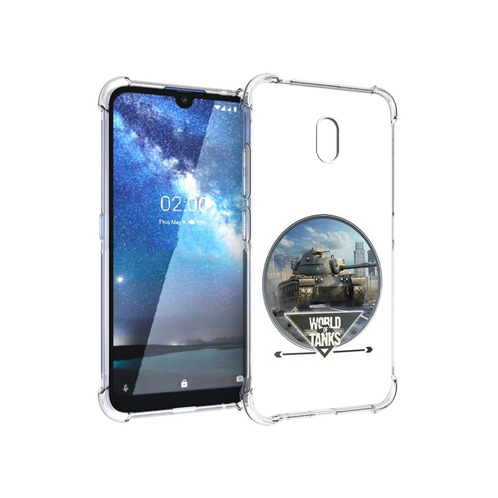 

Чехол MyPads Tocco для Nokia 2.2 Мир танков (PT134721.103.119), Прозрачный, Tocco