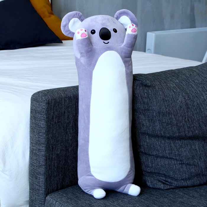 Мягкая игрушка-подушка Коала, 70 см, цвет серый