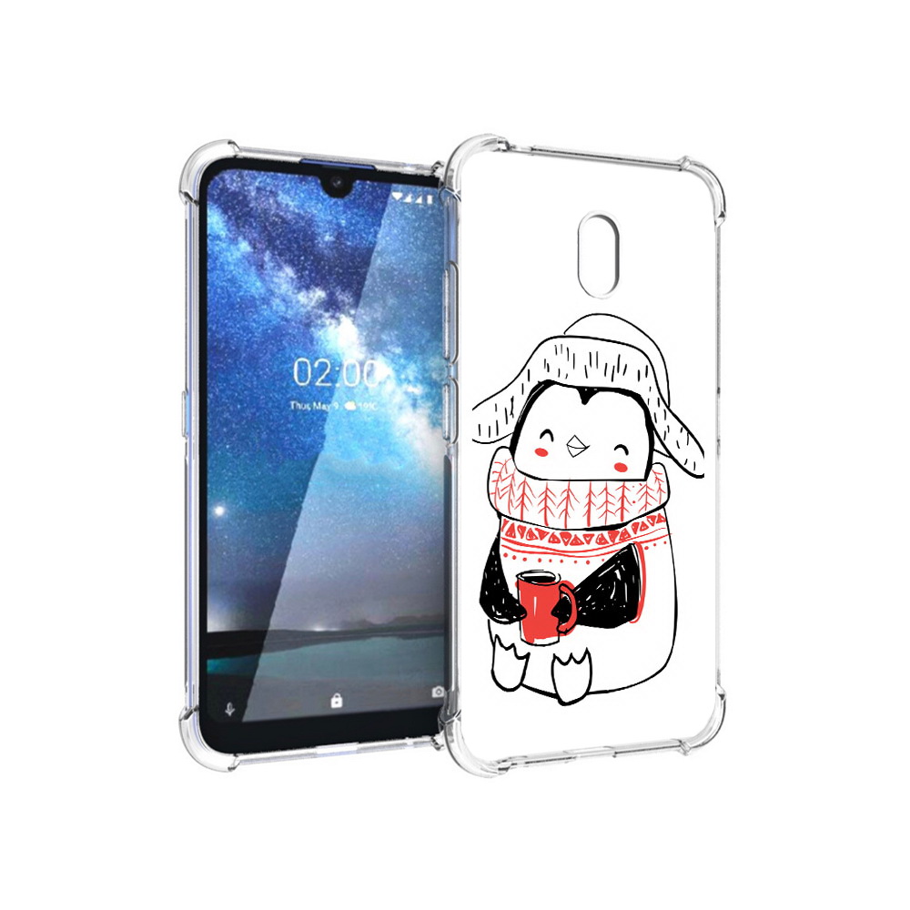 

Чехол MyPads Tocco для Nokia 2.2 Милый пингвин (PT134721.103.115), Прозрачный, Tocco