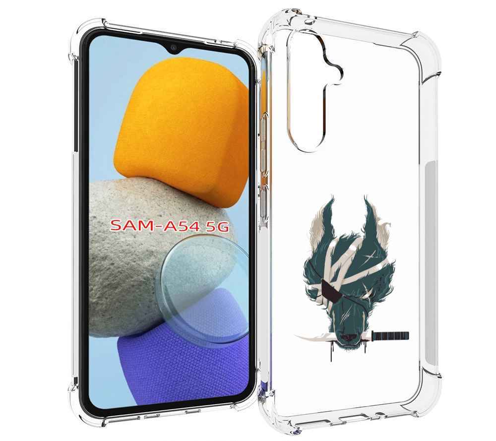

Чехол MyPads волк-разбойник для Samsung Galaxy A54, Tocco