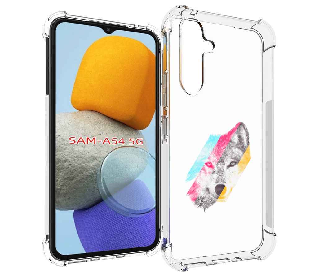 

Чехол MyPads волк градиент для Samsung Galaxy A54, Tocco