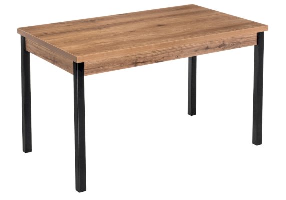 

Стол обеденный Woodville Оригон 120(160)х70х77 см, дуб горный/черный