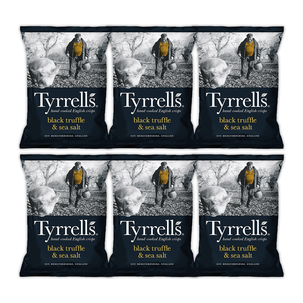 

Чипсы картофельные TYRRELLS со вкусом черного трюфеля и морской солью 150г /6