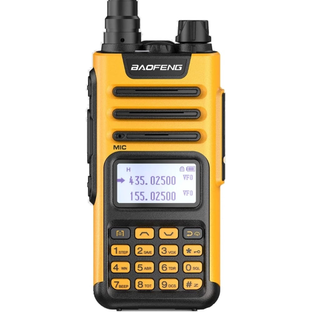 

Рация Baofeng UV-13 PRO 136-174/400-520 МГц оранжевая 00029223, Оранжевый