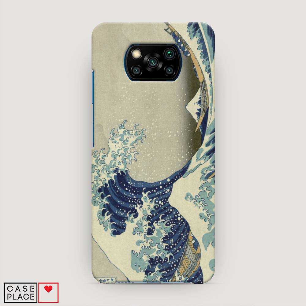 

Пластиковый чехол "Большая волна в Канагаве" на Xiaomi Poco X3 NFC, 39220-7