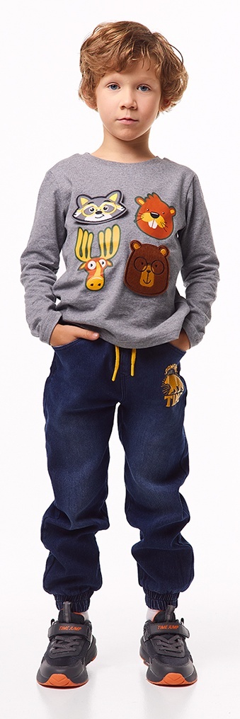 

Лонгслив детский Kari Kids AW24C36603516, темно-серый, 116, 233936