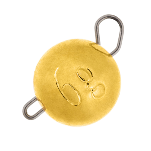 фото Груз "чебурашка" grfish вольфрам 1 гр. золотой 5 шт.