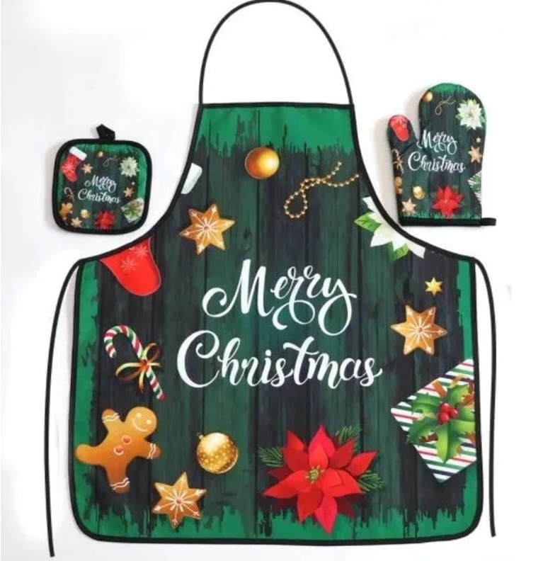 

Набор аксессуаров для кухни Homium Merry Christmas, цвет зеленый