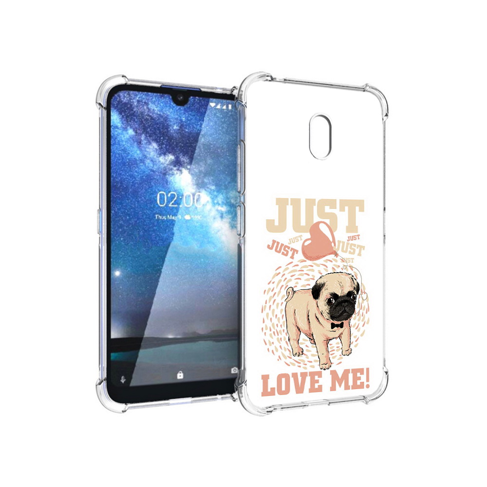 

Чехол MyPads Tocco для Nokia 2.2 Люби меня (PT134721.103.109), Прозрачный, Tocco