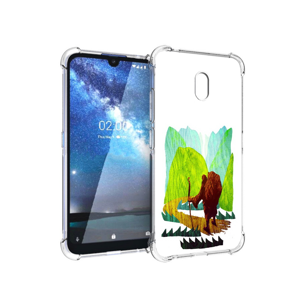 

Чехол MyPads Tocco для Nokia 2.2 Лесная тропа (PT134721.103.106), Прозрачный, Tocco