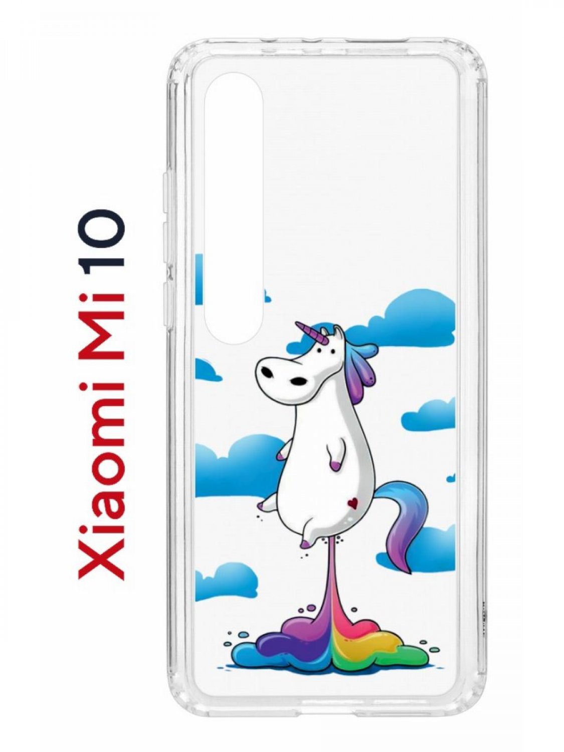 

Чехол на Xiaomi Mi 10/Mi 10 Pro Kruche Print Flying Unicorn,противоударный бампер, Прозрачный;голубой;белый;фиолетовый, Ксиоми Ми 10, Ми 10 Про