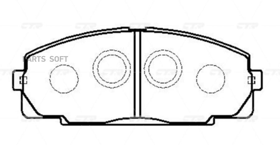 

Тормозные колодки Ctr CKT39