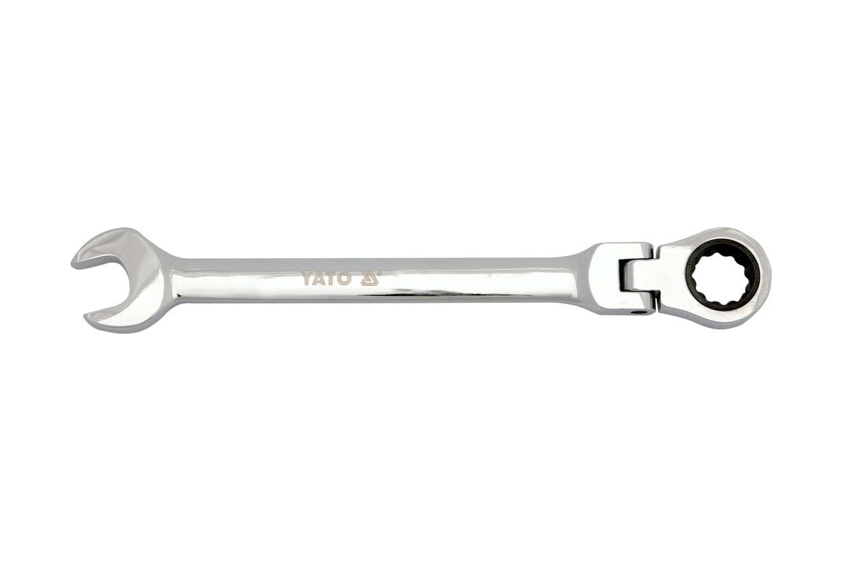 YATO YT-1683 Combination Ratchet Wrench with Swivel, 17mm, Single Piece