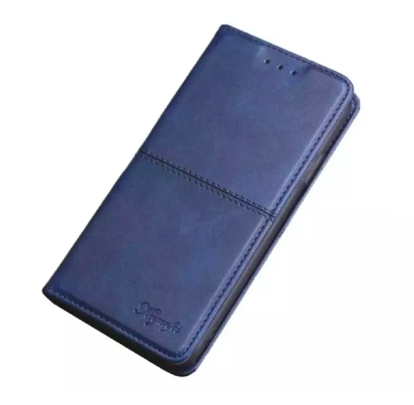Чехол MyPads для Meizu M6 Note синий с магнитной крышкой