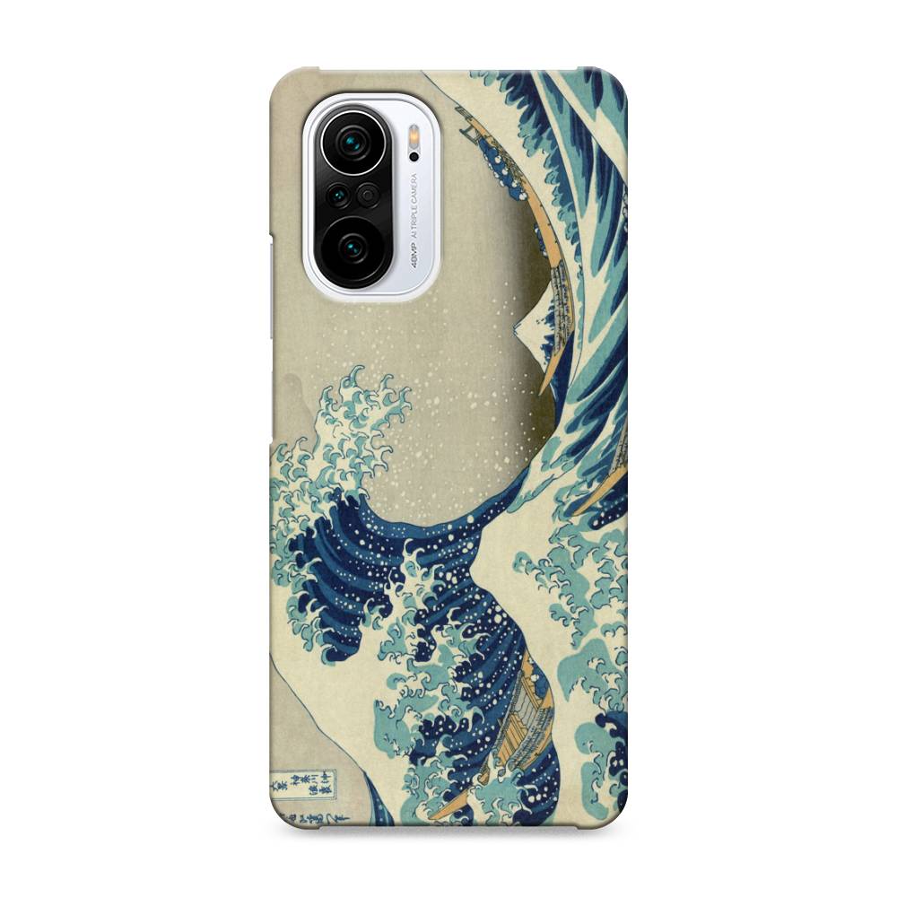 

Пластиковый чехол "Большая волна в Канагаве" на Xiaomi Poco F3, 310120-7
