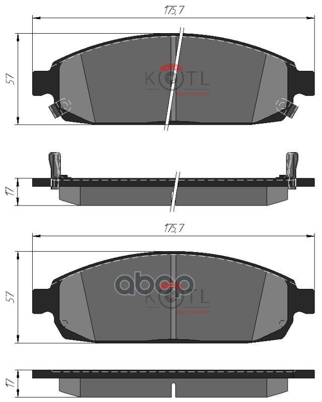 

Колодки Тормозные Дисковые Передние К-Т Jeep Grand Cherokee KOTL 4136kt