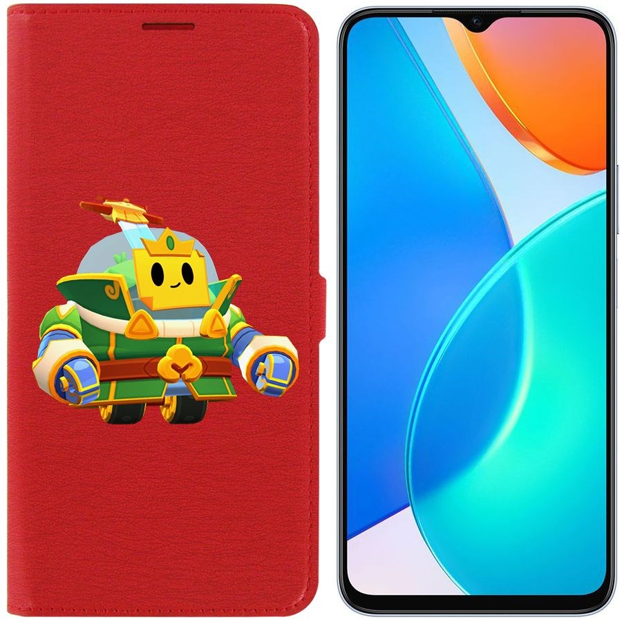 

Чехол-книжка Eco Book для Honor X6 Brawl Stars-Изумрудный Принц Спраут