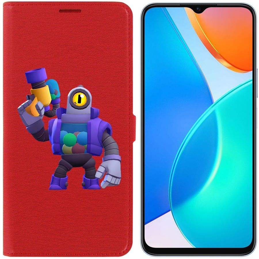 

Чехол-книжка Eco Book для Honor X6 Brawl Stars-Рико