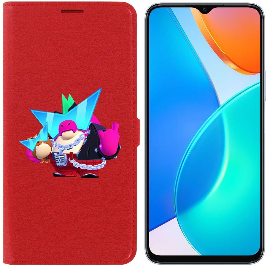 

Чехол-книжка Eco Book для Honor X6 Brawl Stars-Плохиш Базз