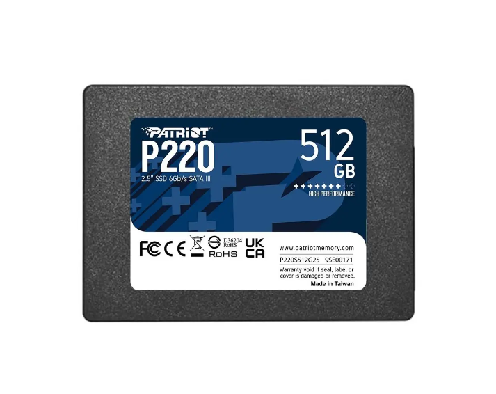 

SSD накопитель PATRIOT P220S512G25 (3209995), P220S512G25