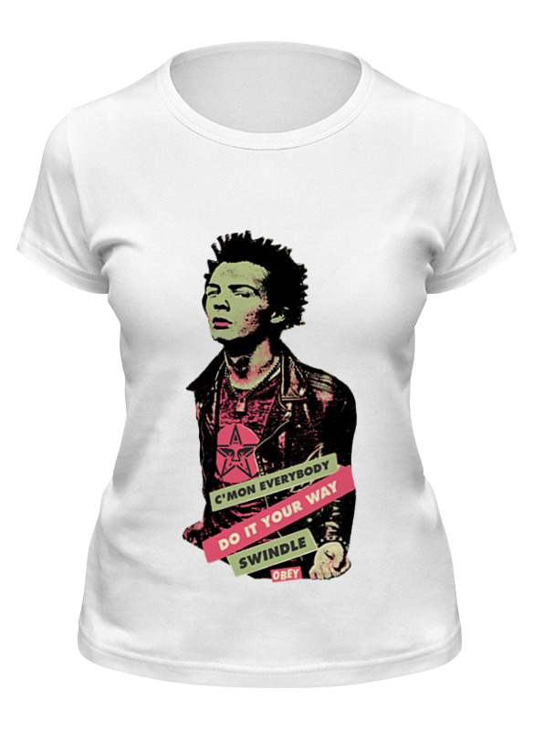 

Футболка женская Printio Sid vicious белая 2XL, Белый, Sid vicious