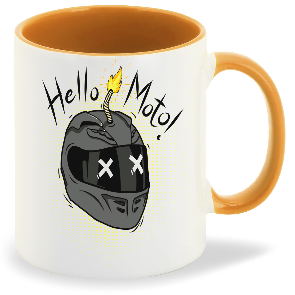

Кружка CoolPodarok Иллюстрация Шлем Hello Moto, Иллюстрация Шлем Hello Moto