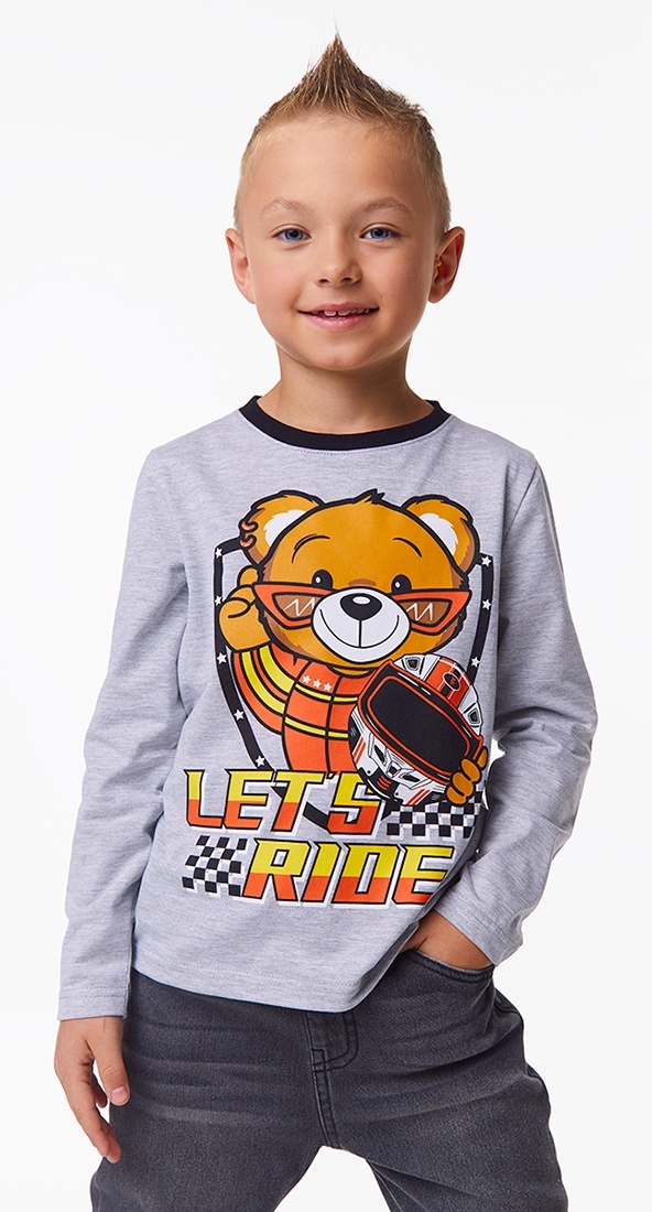 

Лонгслив детский Kari Kids AW24C32103215, серый, 110, 236893