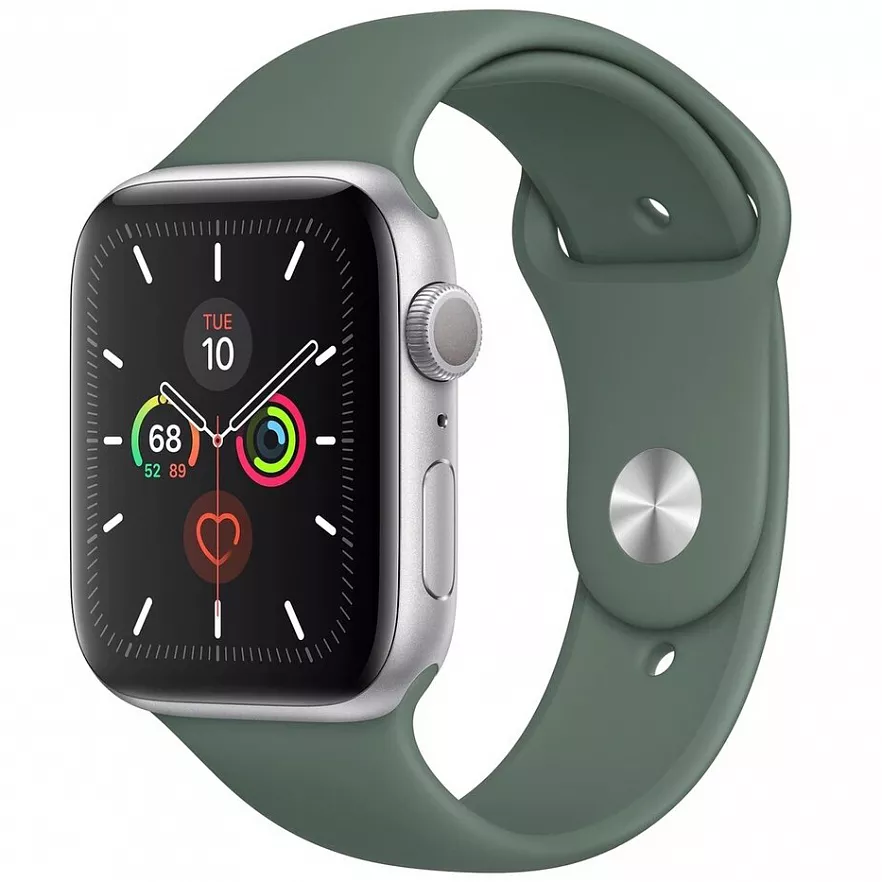 Спортивный ремешок Guardi Sport Band для Apple Watch 42/44 мм зеленая сосна (Pine Green)