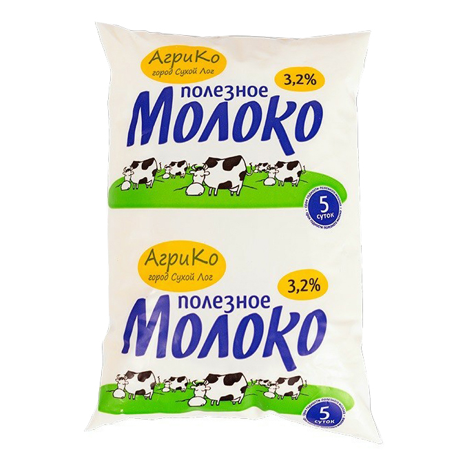 

Молоко 3,2% пастеризованное 850 мл АгриКо БЗМЖ