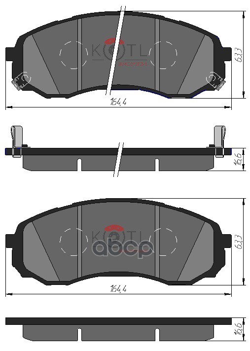 

Колодки тормозные дисковые передние к-т HAVAL H8 H9