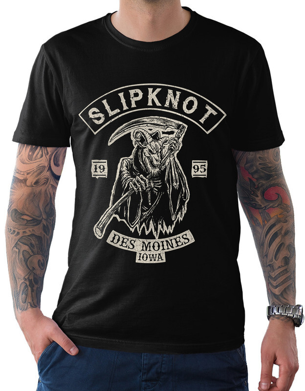 фото Футболка мужская design heroes slipknot черная s