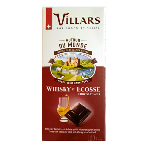 Шоколад Villars темный с шотландским виски 100 г