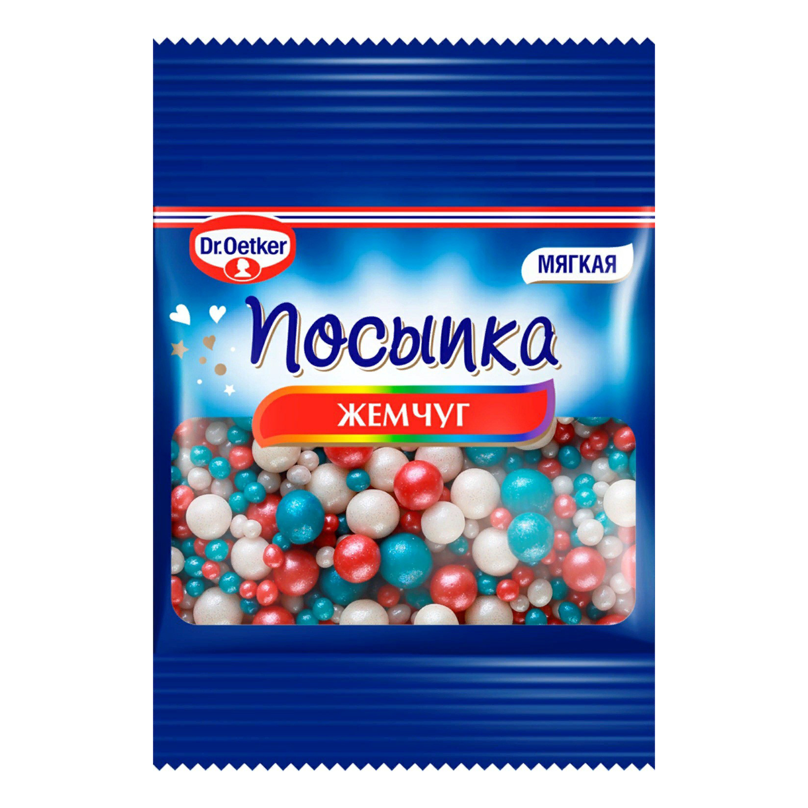

Посыпка Dr. Oetker Жемчуг цветной 10 г