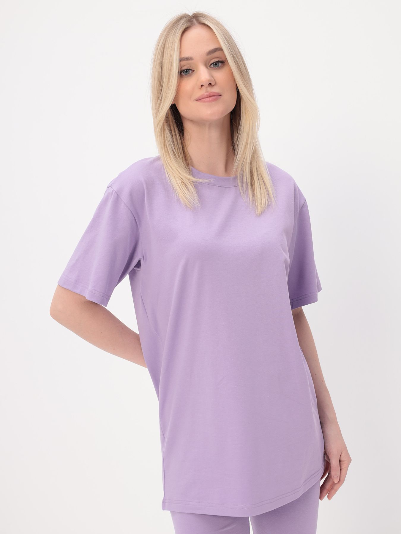 

Футболка женская MOM 1 2152 фиолетовая 3XL, Фиолетовый, 2152