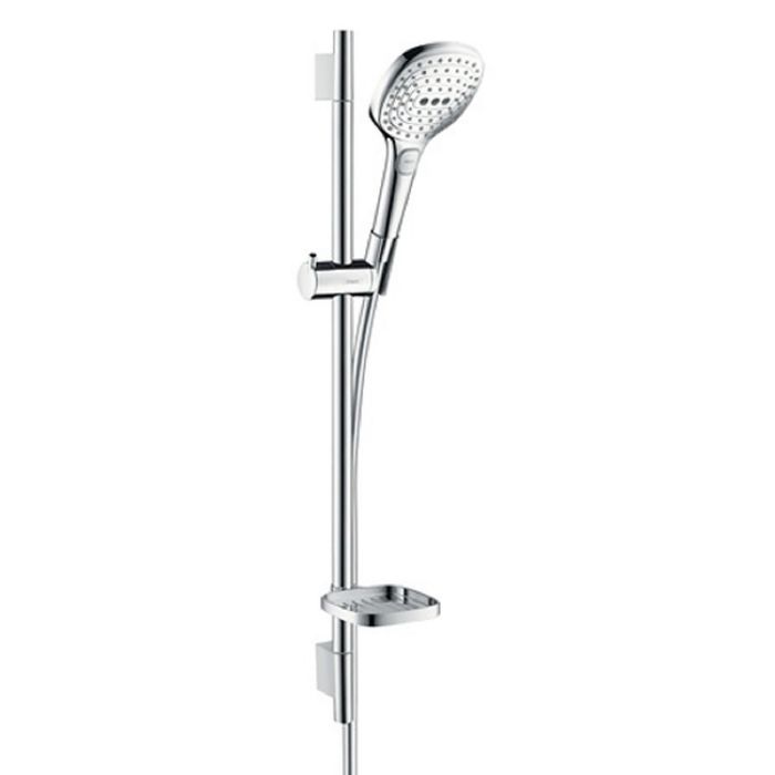 фото Душевой гарнитур hansgrohe raindance select 120 3jet 65 26620400, хром/белый