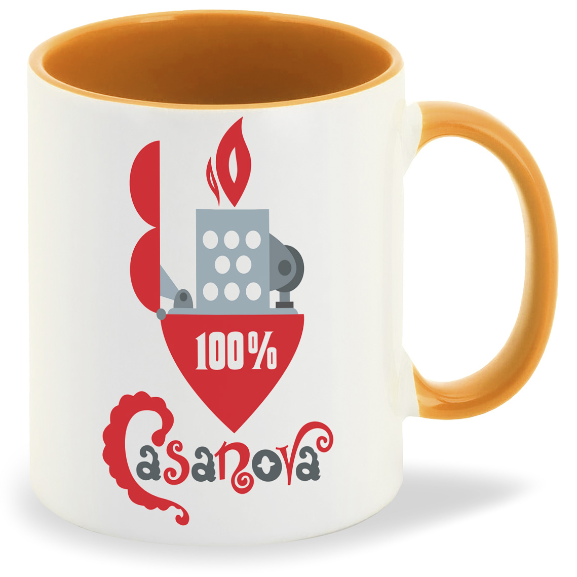 

Кружка CoolPodarok Прикол Зажигалка Casanova, Прикол Зажигалка Casanova