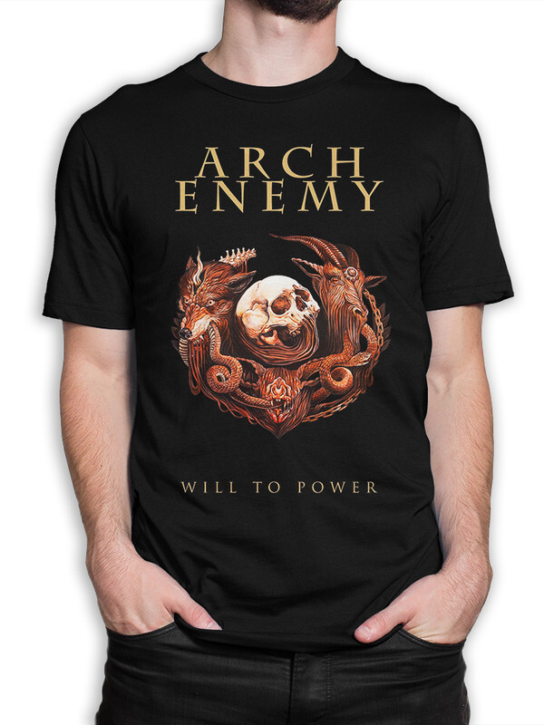 фото Футболка мужская design heroes arch enemy - will to power черная xs